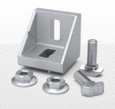 Aluminum profile angle bracket set BOSCH compatible 30x30