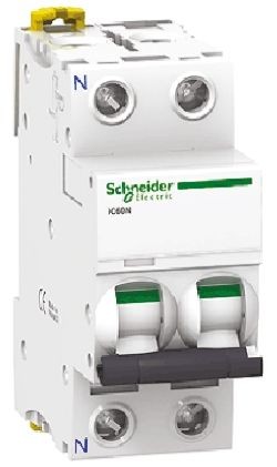 Schneider Circuit breaker 2A 2pole C Characteristic 6kA A9F04202