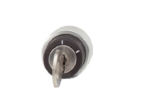 Two-position key switch head that can be installed in a Benedict key switch hole