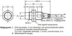 Induktív érzékelő Omron E2A-M18KN16-WP-B1 2M