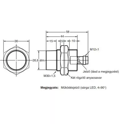 Inductive sensor Omron E2A-M30KN20-M1-B1