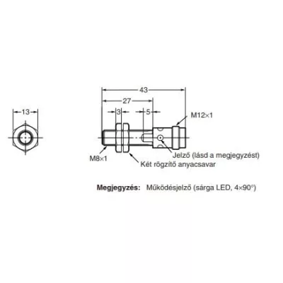 Inductive sensor Omron E2A-S08KS02-M1-B1