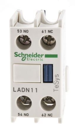 Schneider Magnetic contactor auxiliary 1NO+1NC front panel LADN11