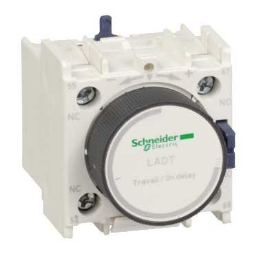 Schneider Magnetic contactor auxiliary 1NO + 1NC pull-in delay. LADT0