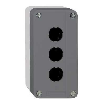 Schneider Üres doboz 3lyukú vil.szürke/s.szürke XALD03