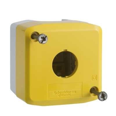 Schneider Üres doboz 1lyukú vil.szürke/sárga XALK01