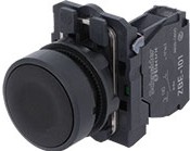 Schneider Push button 22mm black 1NO+1NC XB5AA11