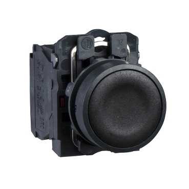 Schneider Push button 22mm black 1NO+1NC XB5AA25