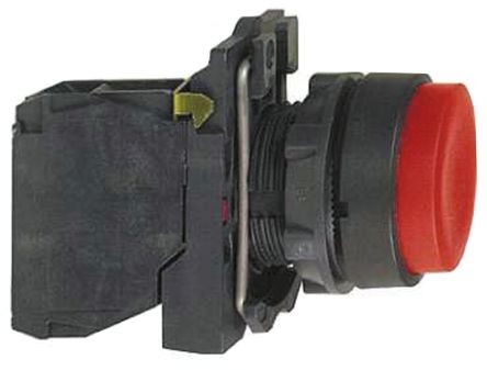 Schneider nyomógomb 22mm piros kiálló fej XB5AL42
