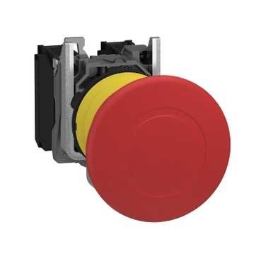 Schneider Emergency button 22mm head diameter: 40mm 1NC and 1NO+1NC XB5AT845