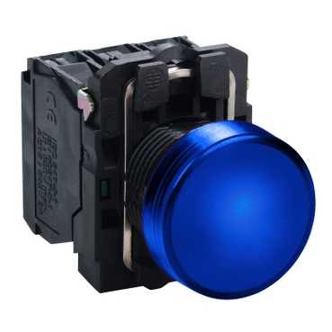 Schneider Illuminating block with 22mm blue LED XB5AVB6