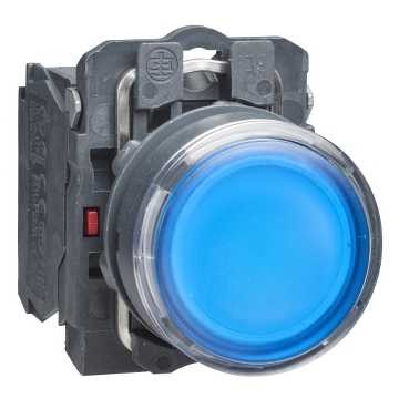 Schneider Illuminated push button with 22mm blue LED XB5AW36B5