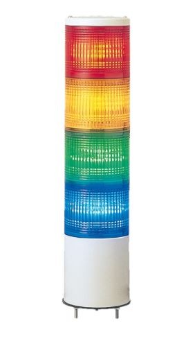 Light pole complete with 40mm LED XVC4B4K