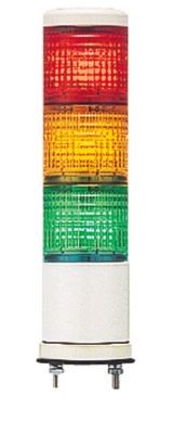 Light pole complete with Green+Orange+Red 24V LED XVC6B3K