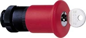 Schneider Emergency button 22mm head diameter: 40mm red key head ZA2BS944