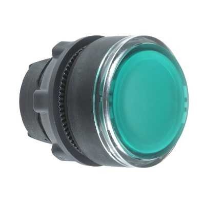 Schneider Nyomógomb 22mm zöld síkban levő ZB5AA38