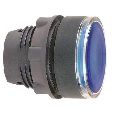Schneider kék világító nyomógomb ZB5AW363