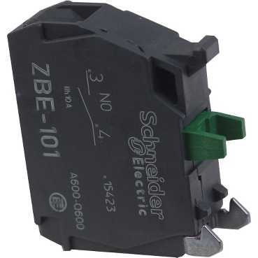 Schneider Contact block 1 N/O screw ZBE101