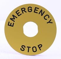 Schneider Emergency button label diameter: 90mm ZBY8330