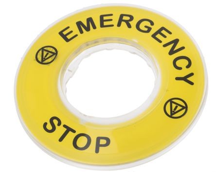 Schneider Emergency button label diameter: 60mm ZBY9320