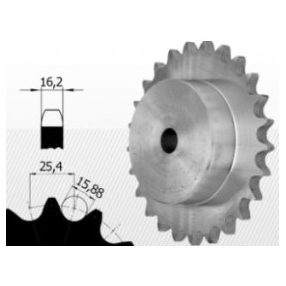 Stainless steel Sprocket 16B 1 '' X 17.02 mm